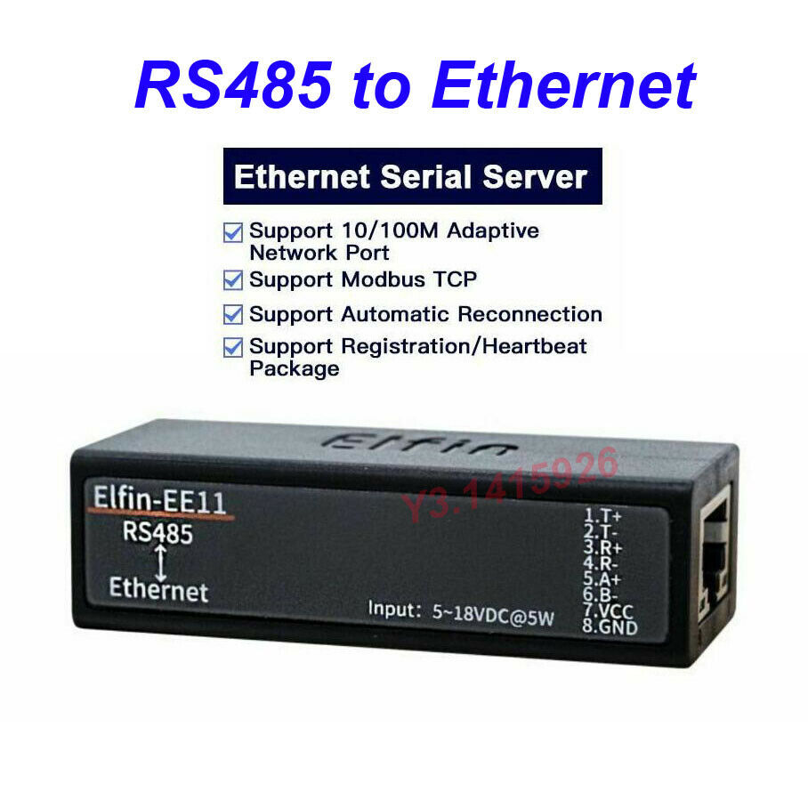 Rs485 Serial Port To Ethernet Tcp/ip Rj45 Converter With Embedded Web Server
