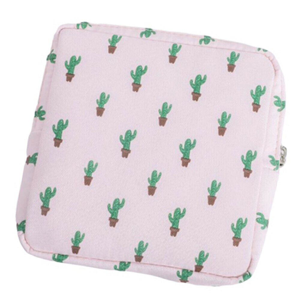 2x Lovely Sanitary Bag Pad Pouch Towel Tampons Coin Holder for Women Girls