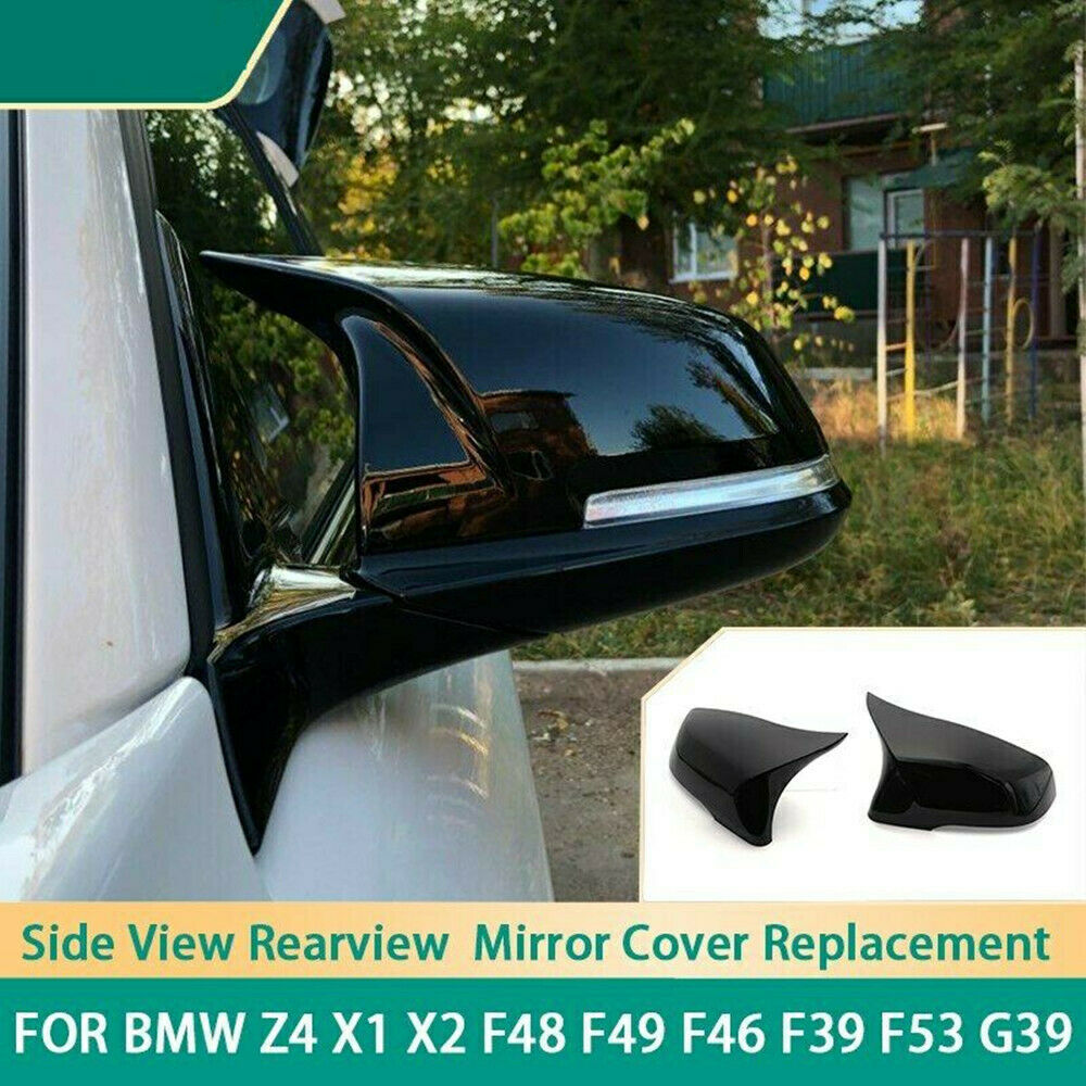 1 Pair Rearview Mirror Cover Caps for BMW Z4 X1 X2 F48 F49 F46 F39 F53 G39
