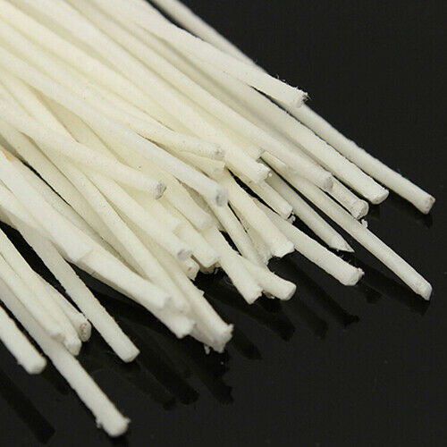 30 Pcs 10cm Cotton Core Waxed Wicks with Sustainer for Candle Making