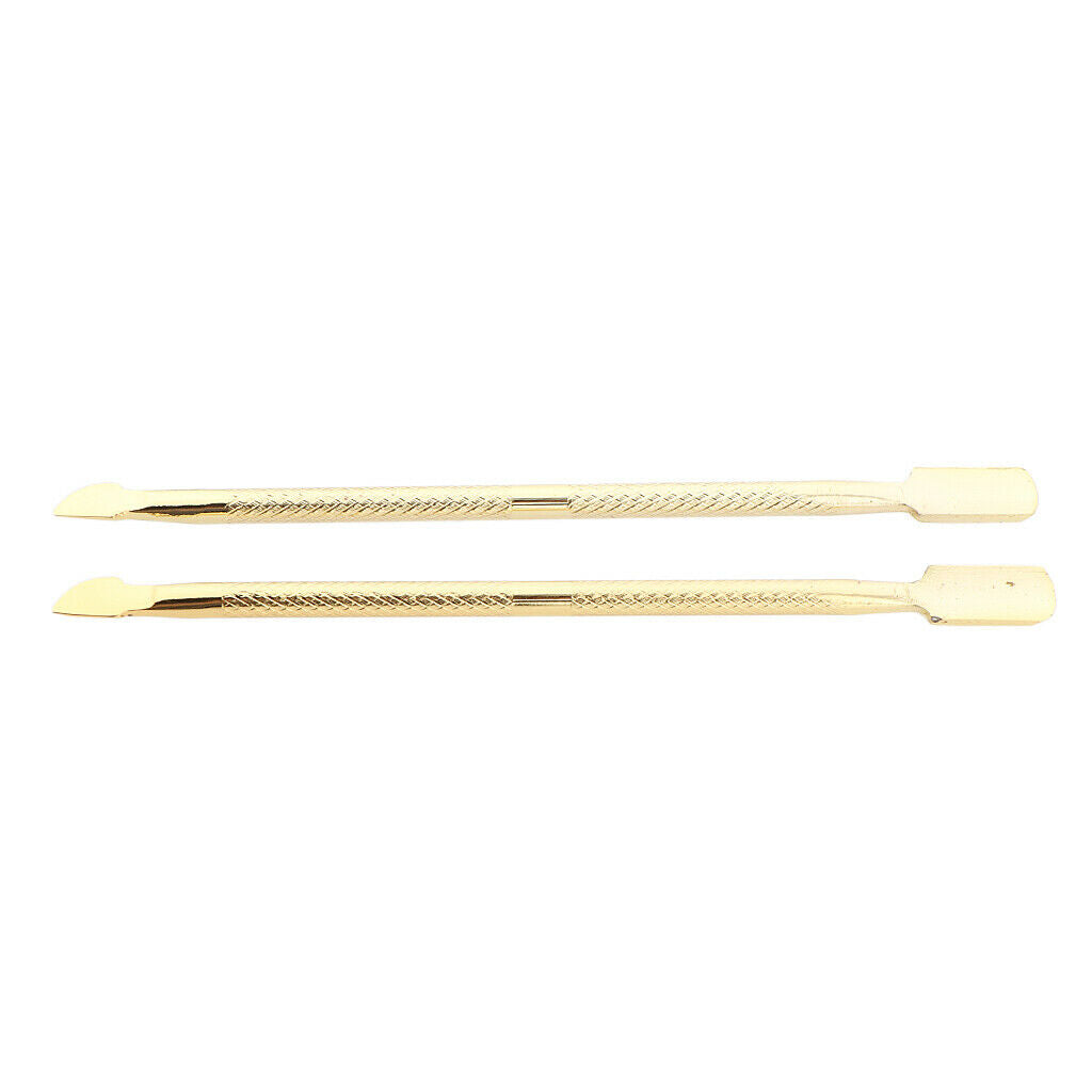 2 Pieces Cuticle Pusher Trimmer Remover Pedicure Manicure Nail Care Tool