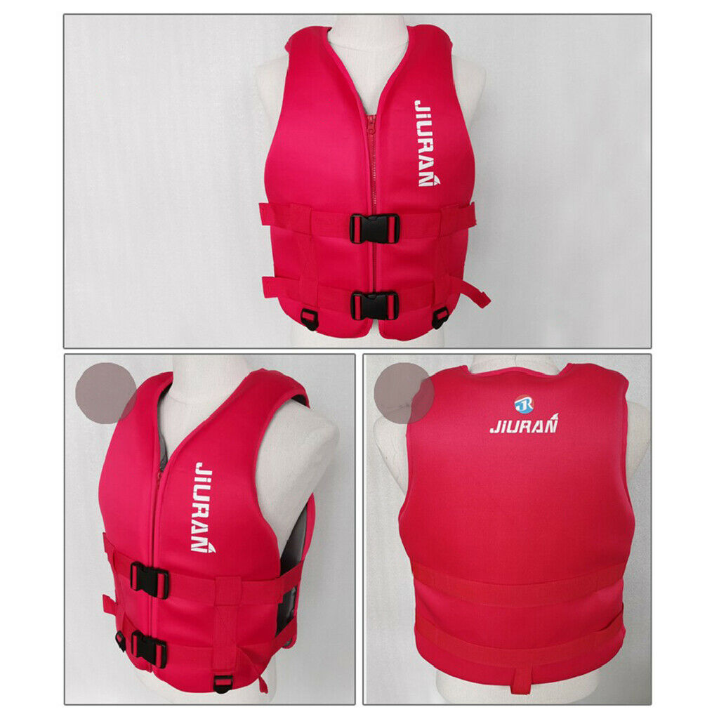 2X Fishing Life Jacket Vest Neoprene Buoy Aids Floatation Device   Red S