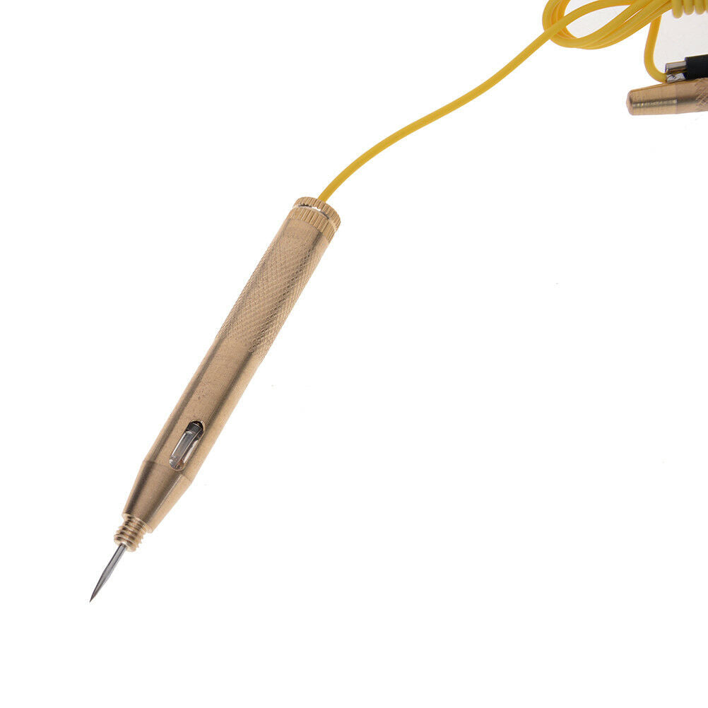 Copper Car Motor Auto Circuit Tester 6/12/24V Gauge Test Voltmeter Lamp  DSL_DD