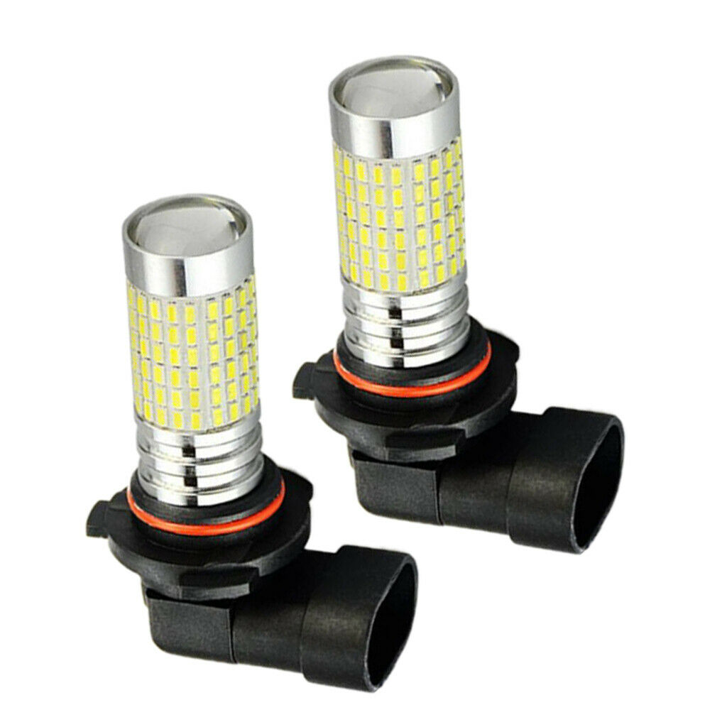 2 Pieces H10 LED Fog Light Bulbs w/ Projector 1200 Lumens 6000K Xenon White