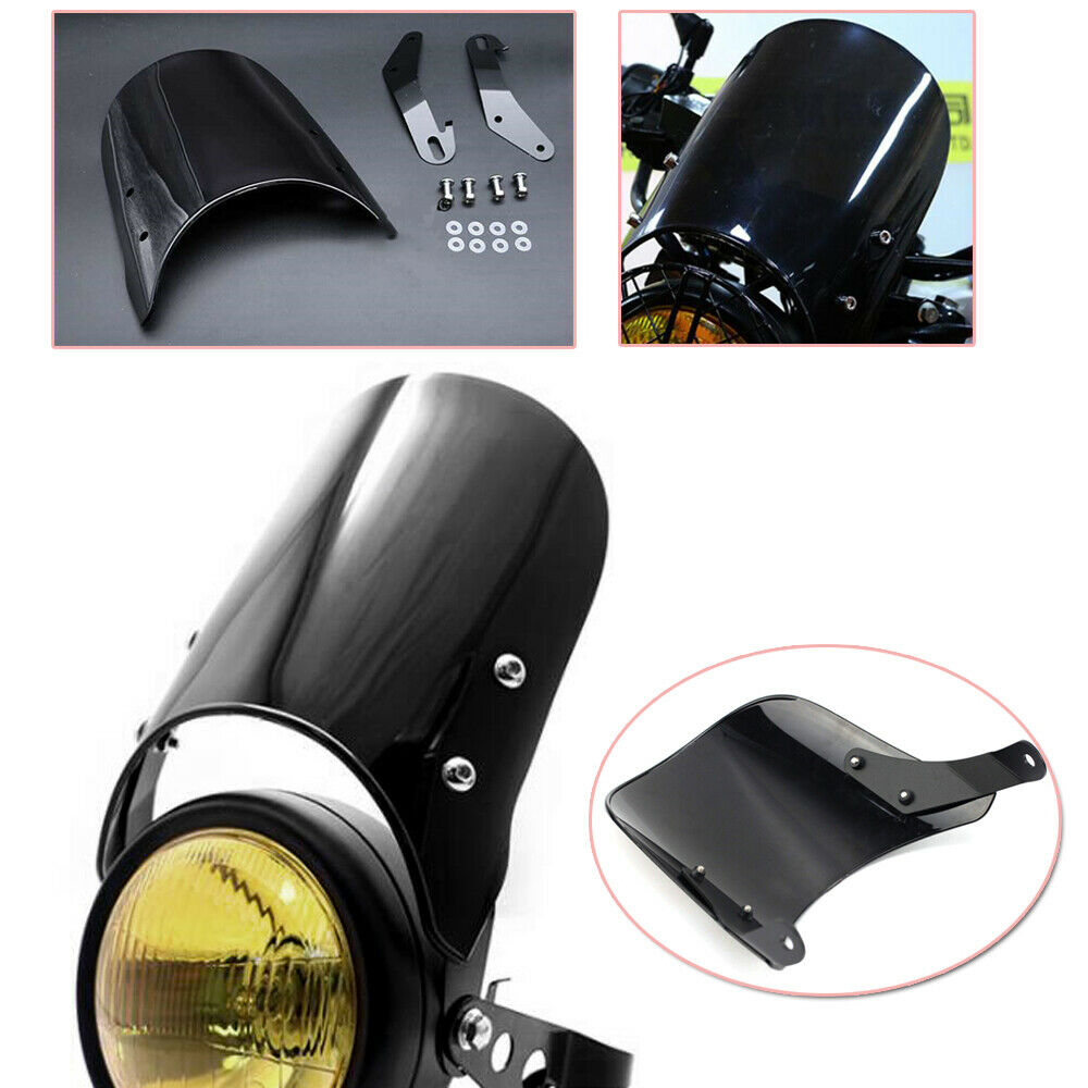 Fitting for 5"&7"Round Headlights Headlamp Motorcycle Windshield Windscreen Kit