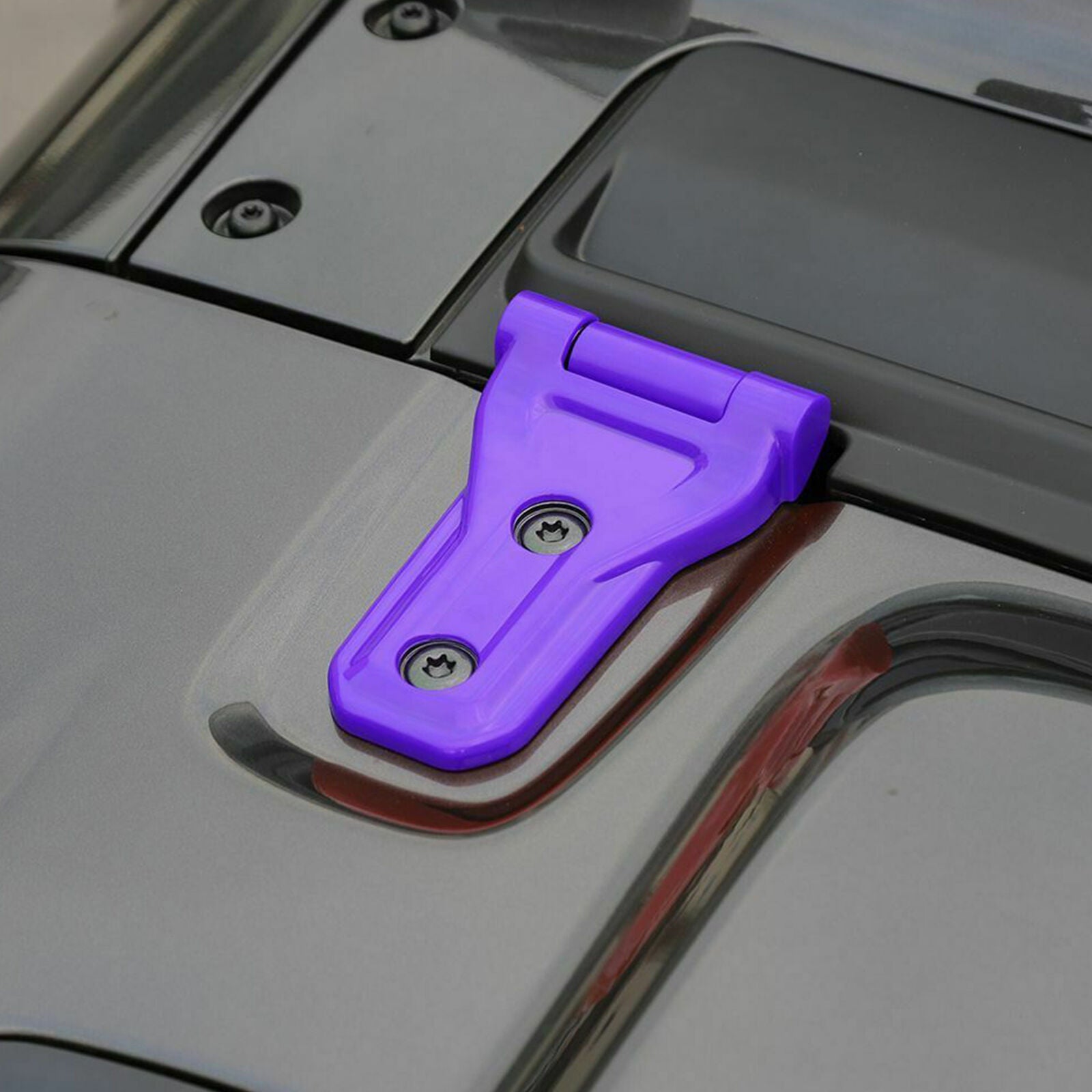 Purple Engine Hood Hinge Decor Cover Trim Accessories For 2018+ Jeep Wrangler JL