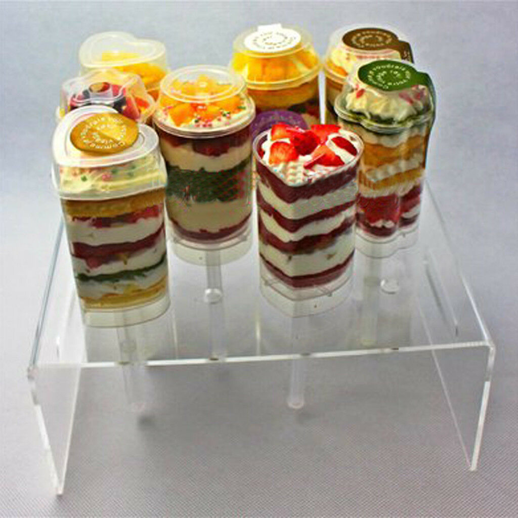 Clear Acrylic Cupcake Cake Push Pop Display Stand 12 Pushpops Holder Tower