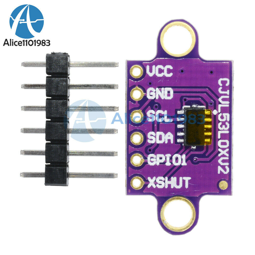 10PCS L53L0X TOF Distance Sensor Breakout Module GY-VL53L0XV2V for Arduino