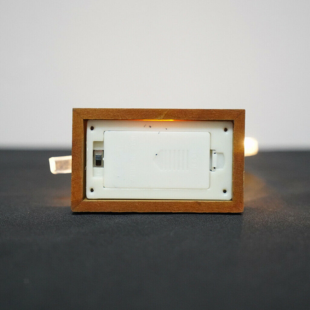Islam Moon Lights Mubarak Ramadan Eid with Wooden Base 2 AA Battery Operated