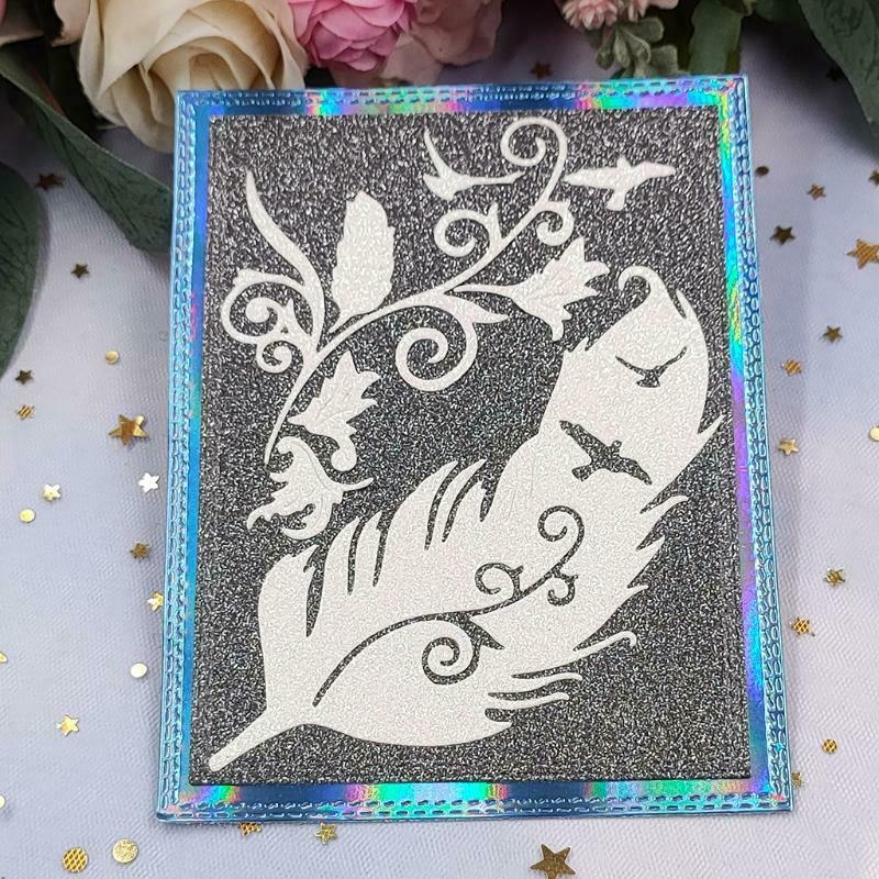 Feather Metal Cutting Dies Stencil DIY Scrapbooking Album Paper Card Template