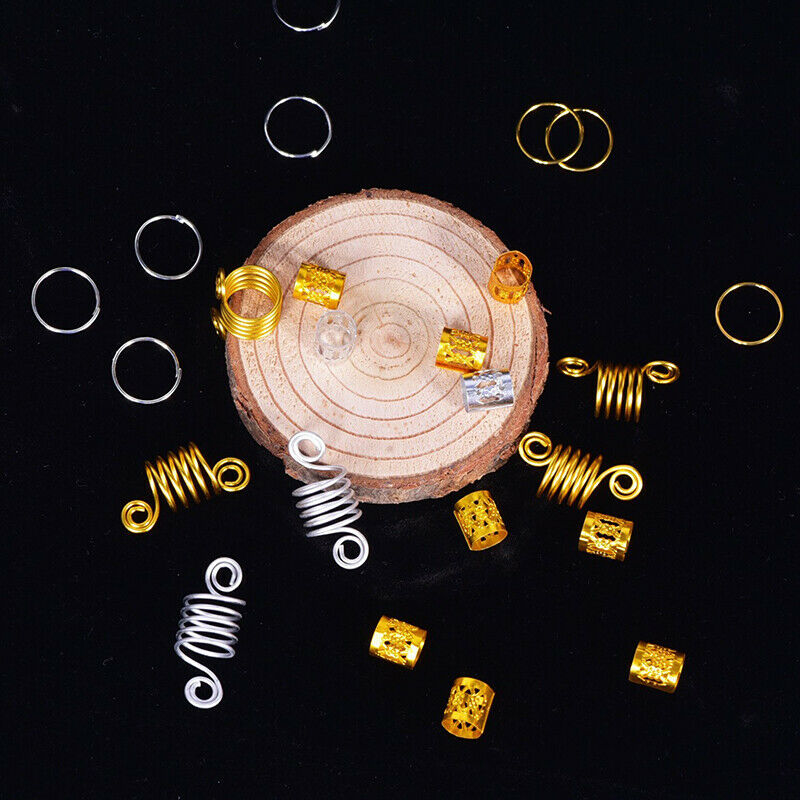 60pcs/Set Hair Braid Dreadlock Beads Braiding Hair Extension Accessories .l8