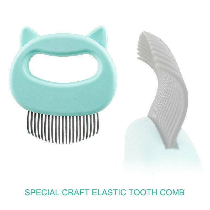Pet Cat Dog Massage Shell Comb Grooming Hair Removal Shedding Cleaning Brush HOT