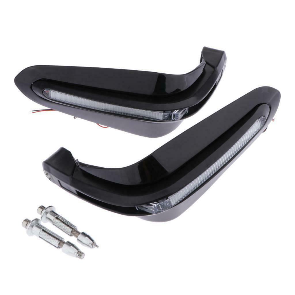 1 Pair Motorcycle Handguard LED Light ABS Dirt Bike Motorcycle Protector