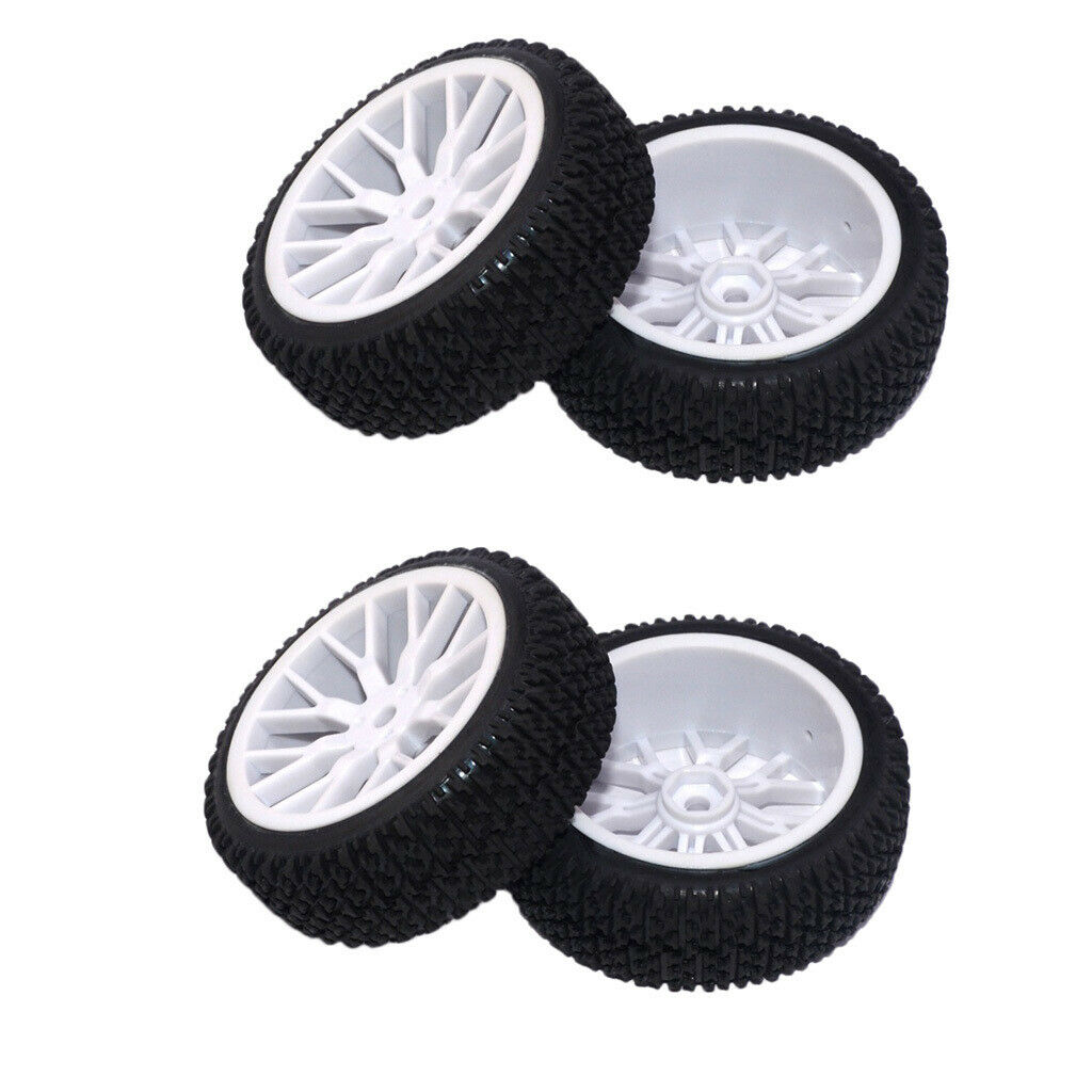 4Pc 1/16 Tire  Car Tires Buggy Tyre Wheel for RC HPI HSP   Wltoy