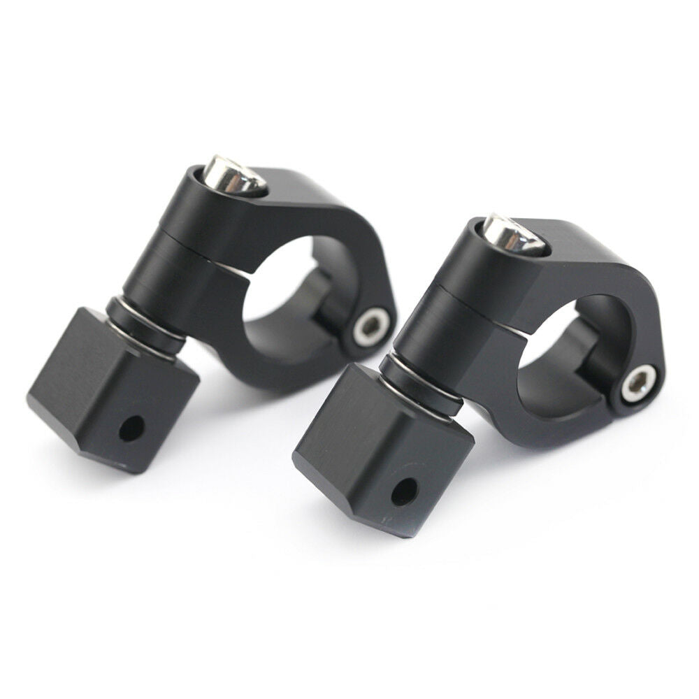 Front Driving Aux Lights Fog Lamp Supporter 25mm Bracket Motorcycle Universal