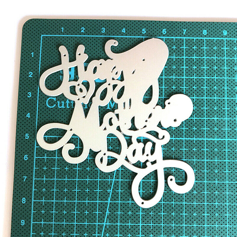 Happy mother's day words paper die cutting dies metal craft Scrapbooking .l8