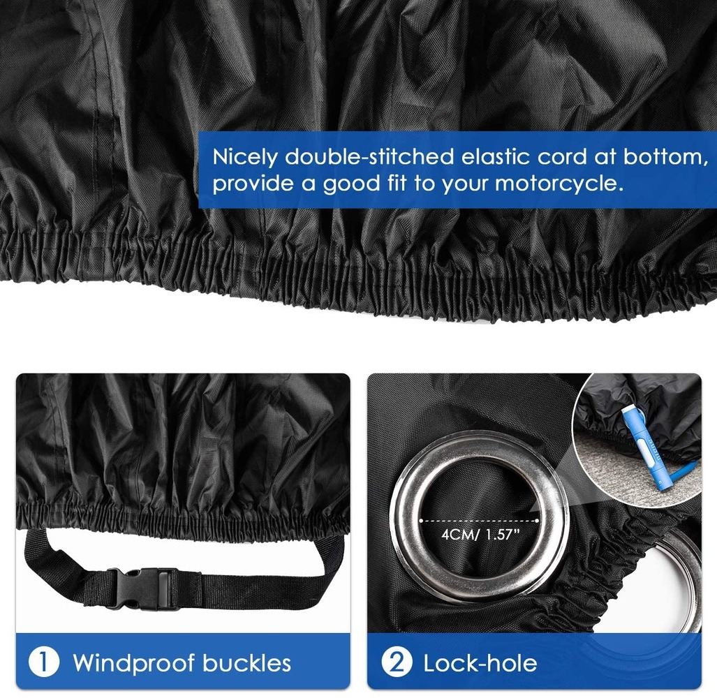 Motorcycle body sunscreen waterproof cover suitable for 96.5" motorcycle Outdoor