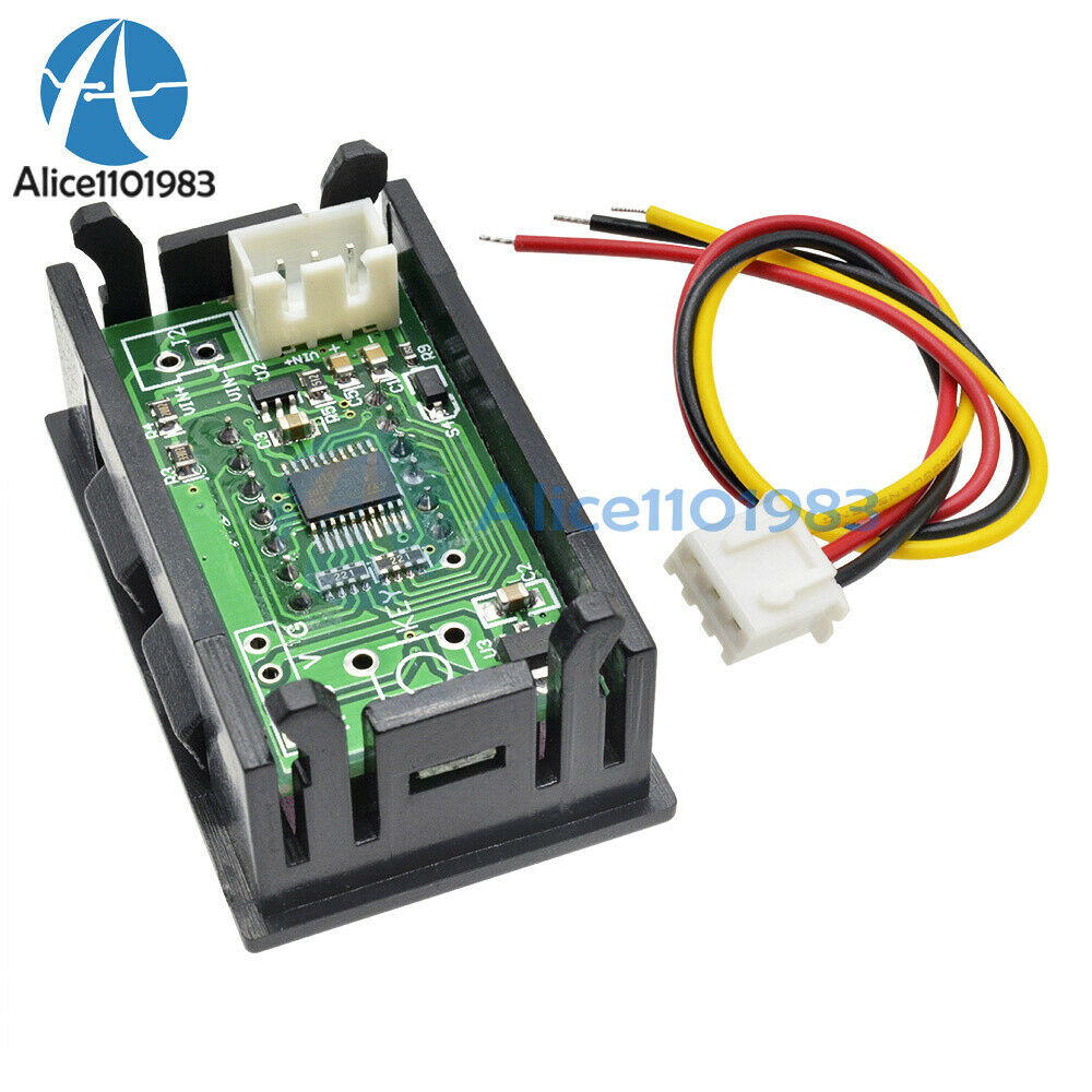Yellow 0.36"  LED 5 Digit DC 0-33.000V Digital Voltmeter Voltage Meter Car Panel