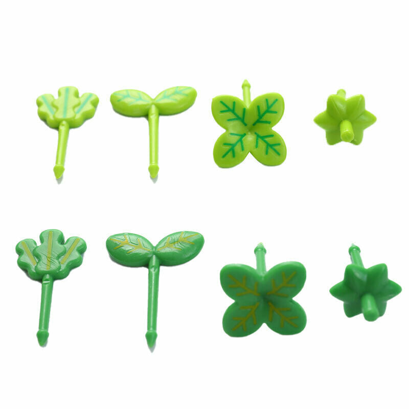8pcs Fruit Fork Toothpick Leaves Decoration Small Salad Tiny Fork Mini Cake P Kt