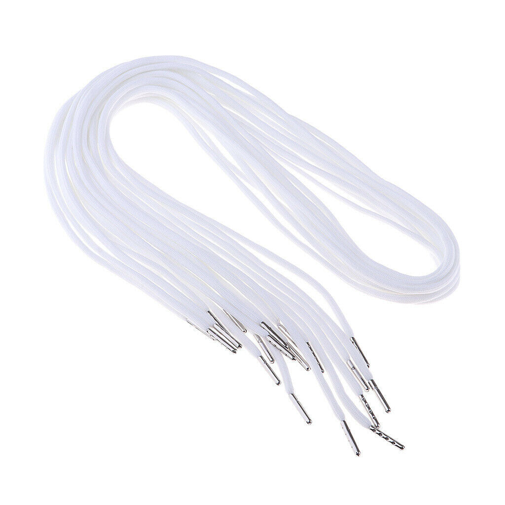 10pcs Replacement Drawstrings for Pants Sweatpants Shorts Hoodies White