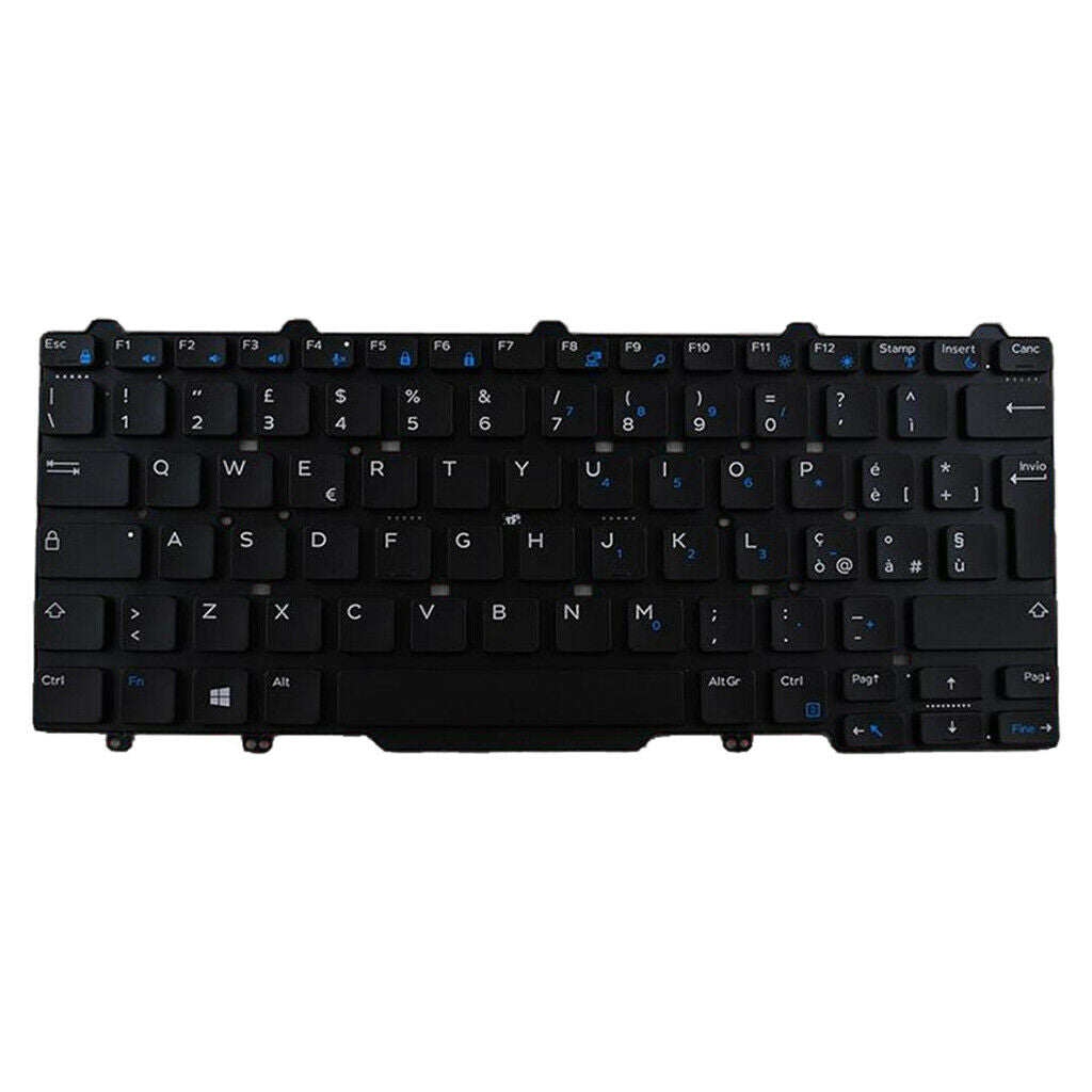 Black Replacement Italian IT Laptop Keyboard fit for Dell E5450 5450 7450