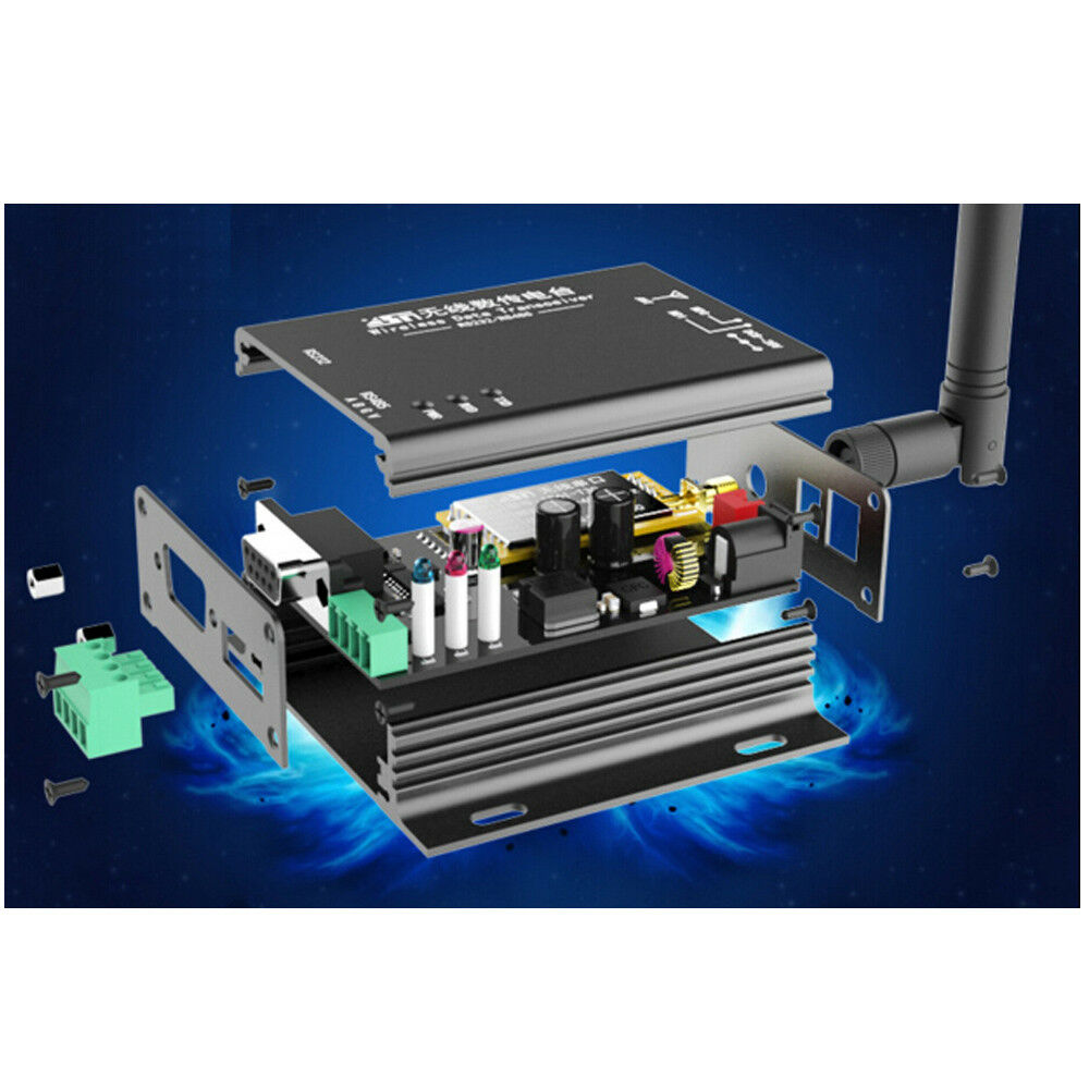 1W Wireless Module 433MHZ Data Transmission Station Spread Spectrum 8000 Meters