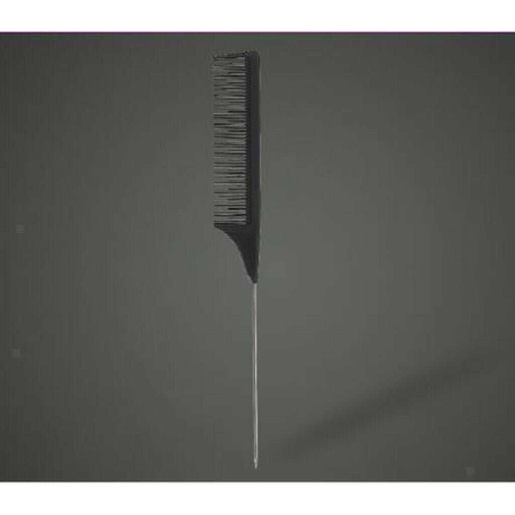 4x Assorted Hair Cutting Styling Sectioning Fine-Tooth Rat Tail Comb Set