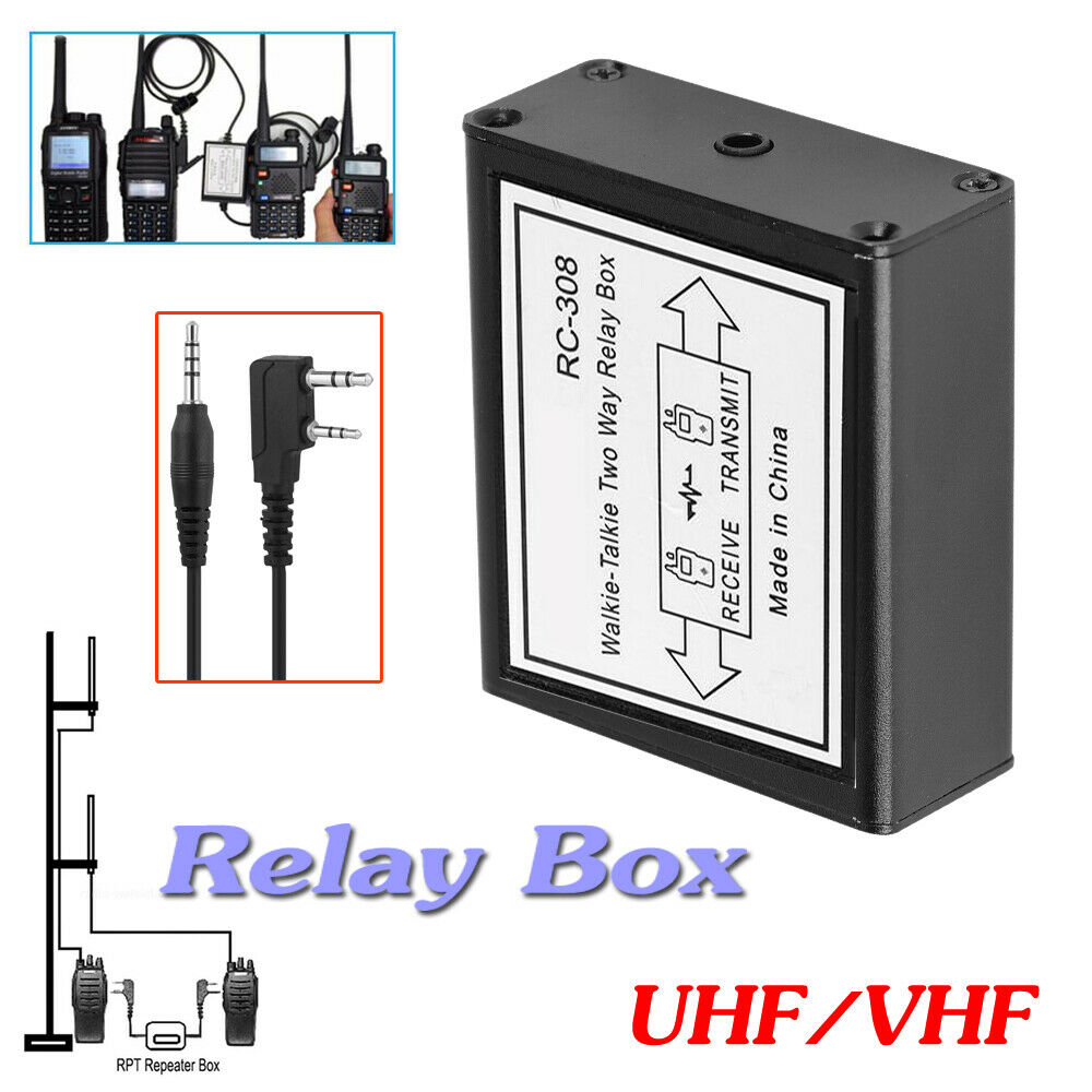 RC-308 Handheld Two Way Radio Relay Walkie Talkie Repeater Box UHF VHF K Port
