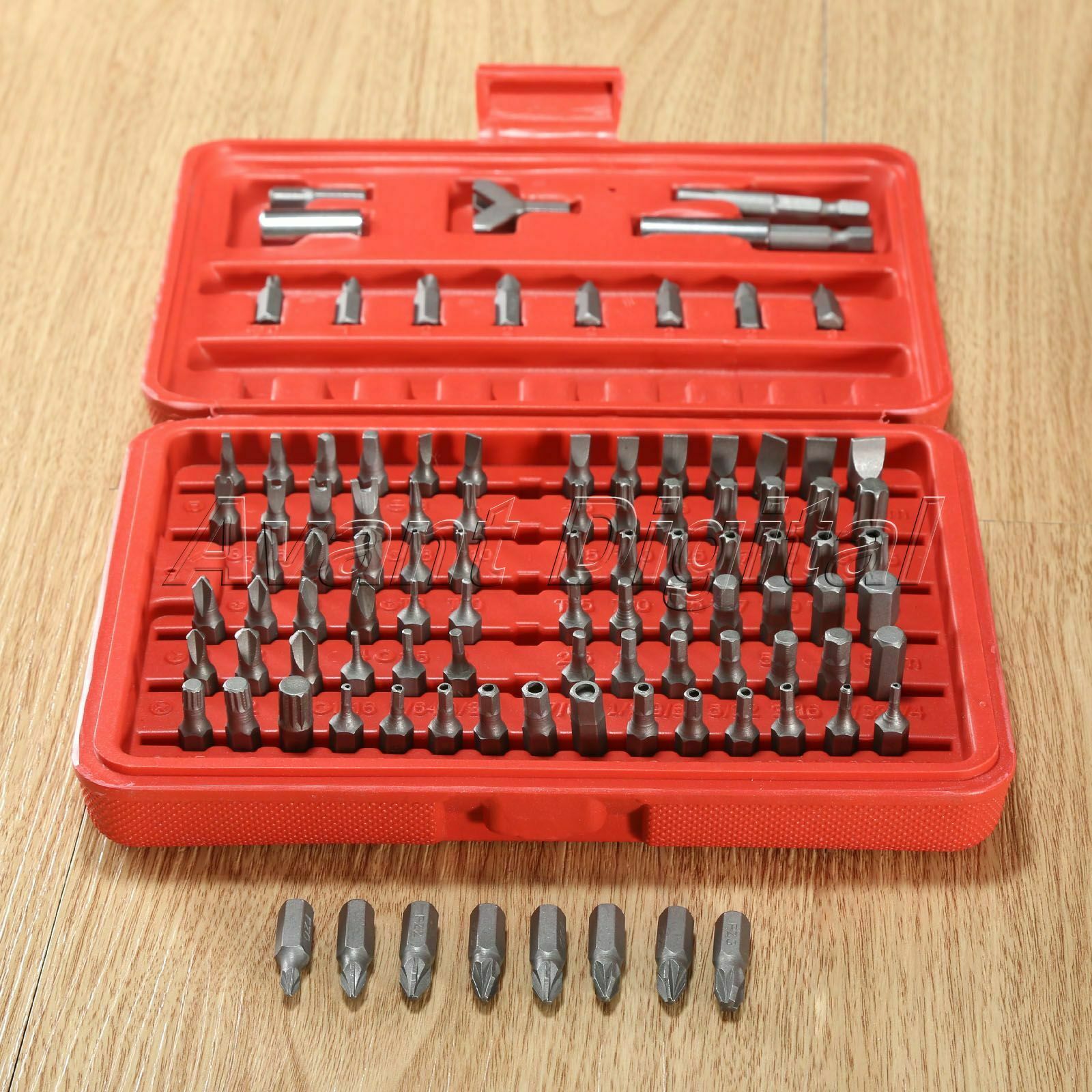 100pcs Screwdriver Security Bit Set Magnetic Impact Driver Socket Adaptor Kit