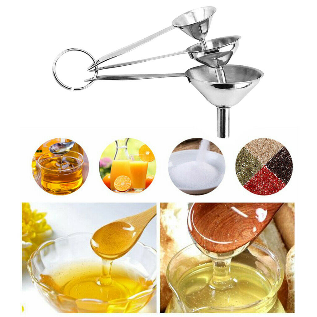 Kitchen Funnels for Liquid Jam Powder Space-saving Funnels Easy to Storage