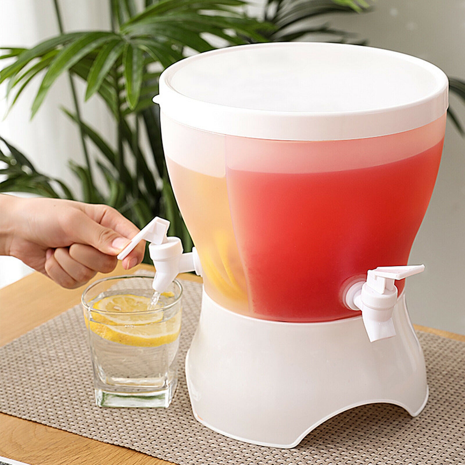 3 Compartments Cold Kettle Fruit Teapot Cool Water Bucket Cold Drink Bottle