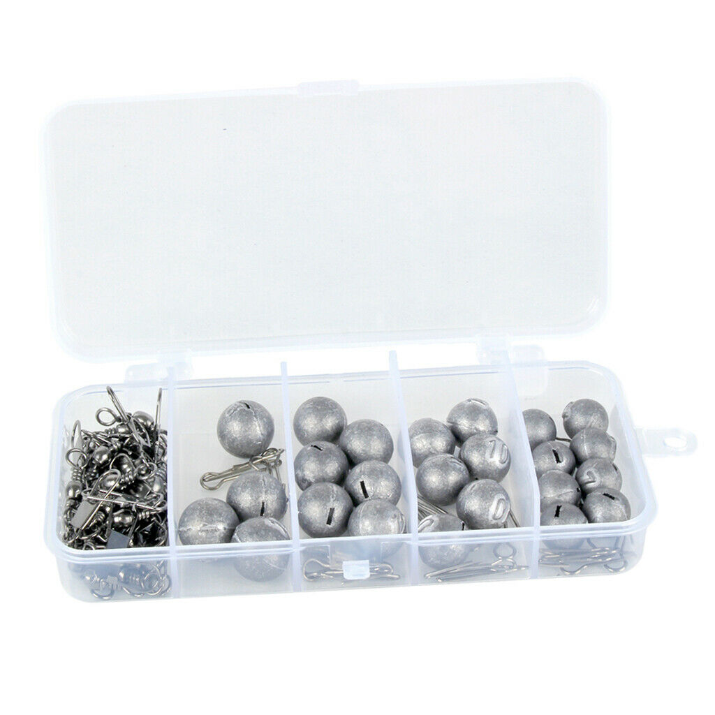 Fishing Weights Sinkers Kit Quick Insert Recyclable Fishing Accessories