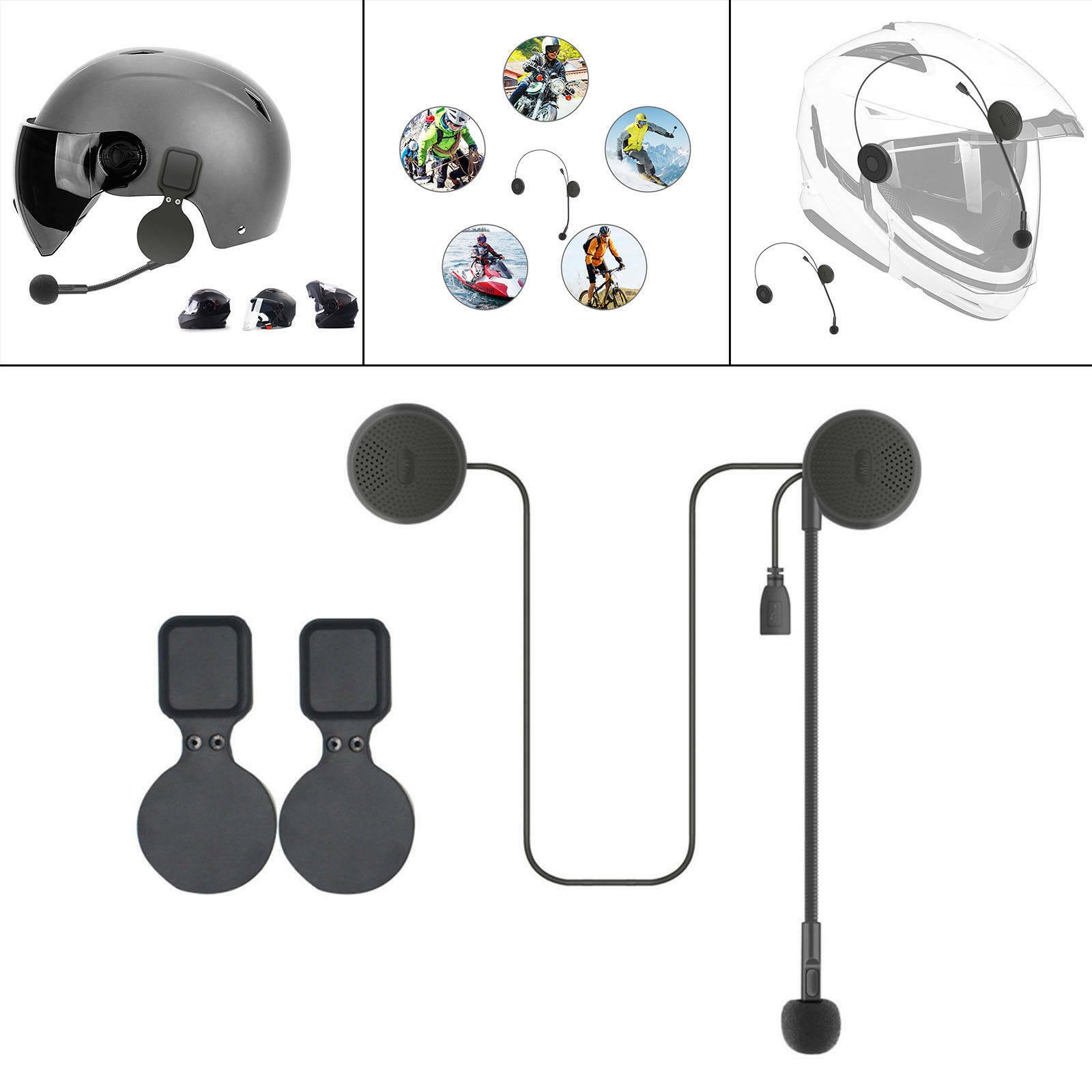 Moto Bluetooth Wireless Helmets Headset Speaker for Driving Sports Climbing