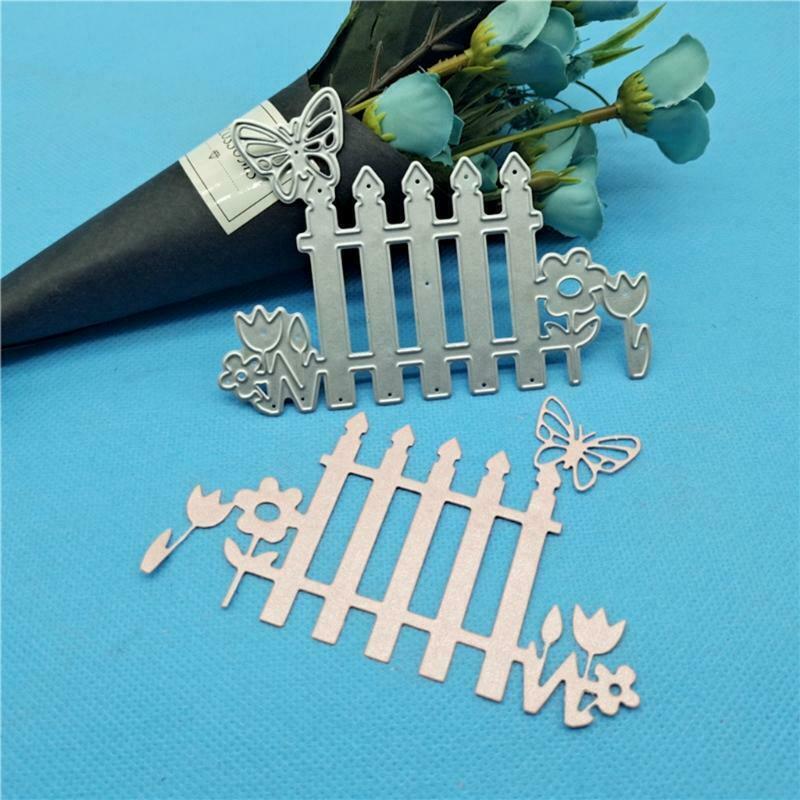 Butterfly Fence Metal Cutting Dies Stencil DIY Scrapbooking Album Paper Template