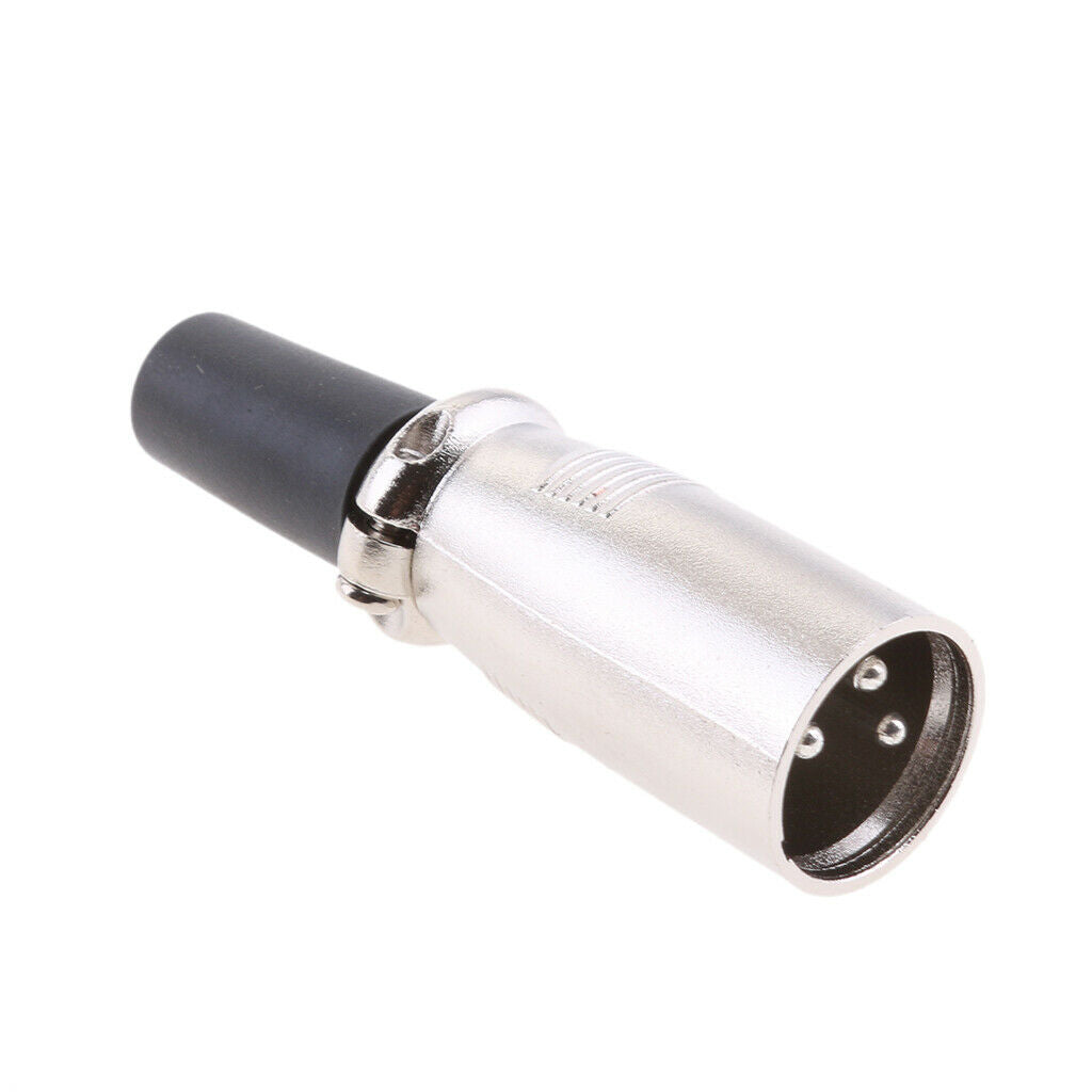 5pcs XLR Male Microphone Cable Audio Microphone Audio Connectors