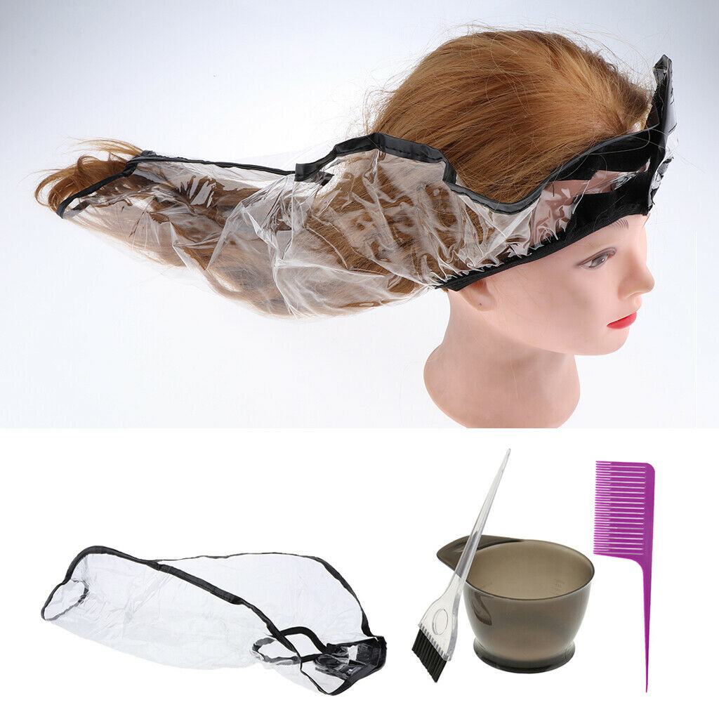 Salon Hair Coloring Brush Bowl Comb Set DIY Highlighting w/ Hair Dye Funnel