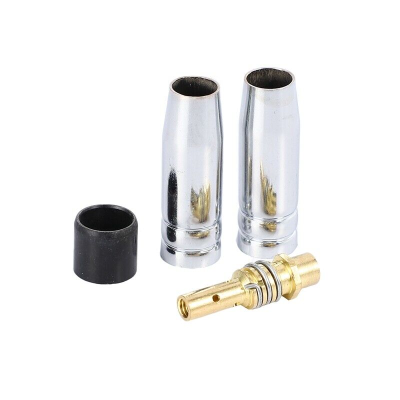 9Pcs/Set 15Ak Mig/Mag Welding Nozzle Contact Tips 0.8X25Mm M6 Gas Connector S1M6