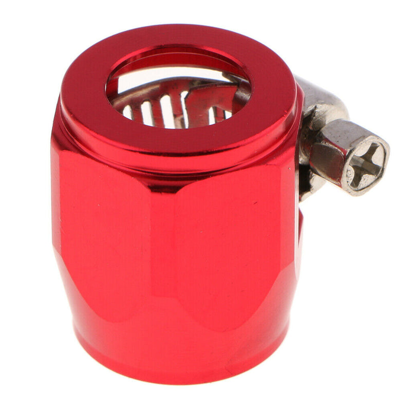 Car Aluminum Hose Pipe Clamps - 8AN Hose Finisher Clamp Fuel Line Fitting, Great