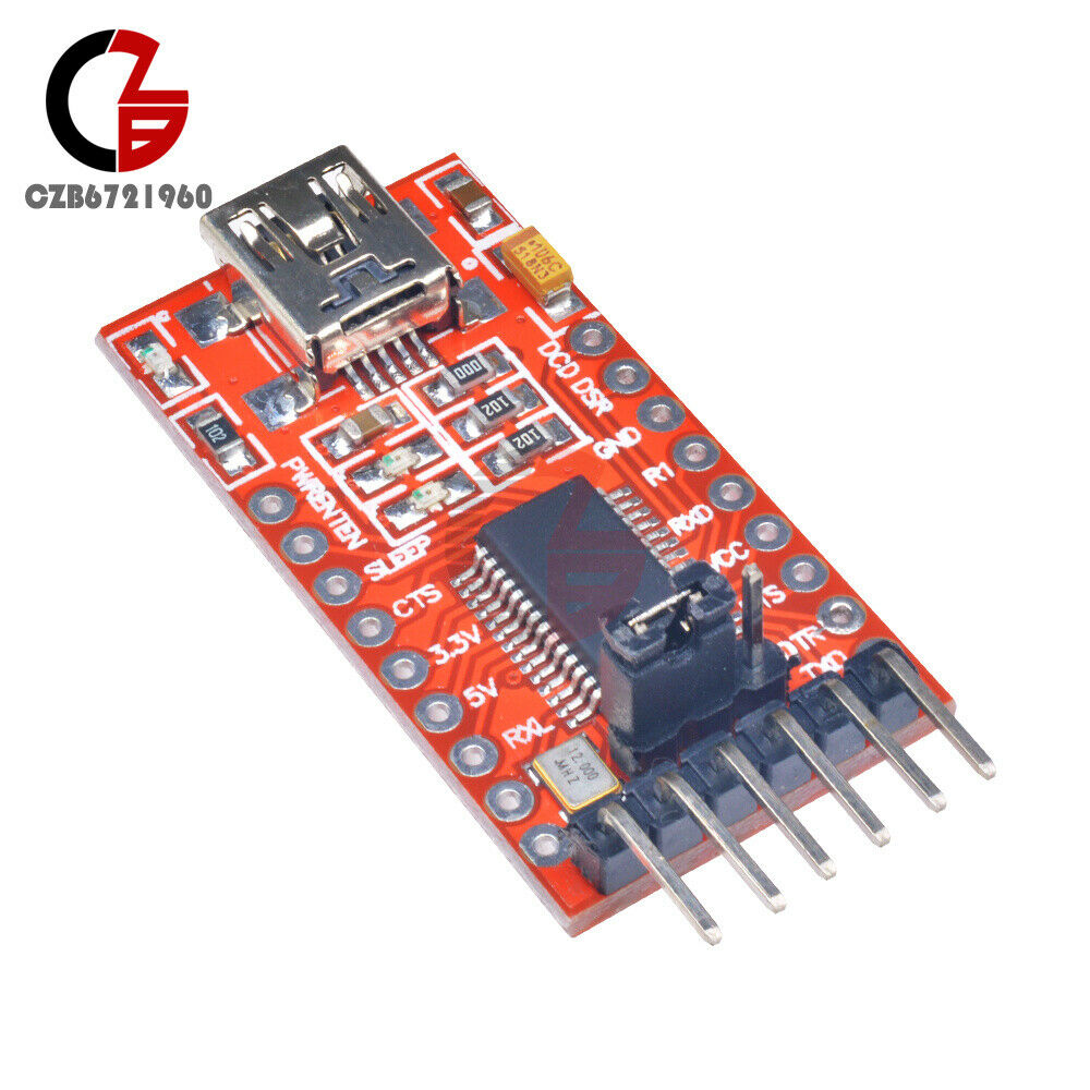 2PCS FT232RL 3.3V 5.5V FTDI USB to TTL Serial Adapter Module F Arduino Mini Port
