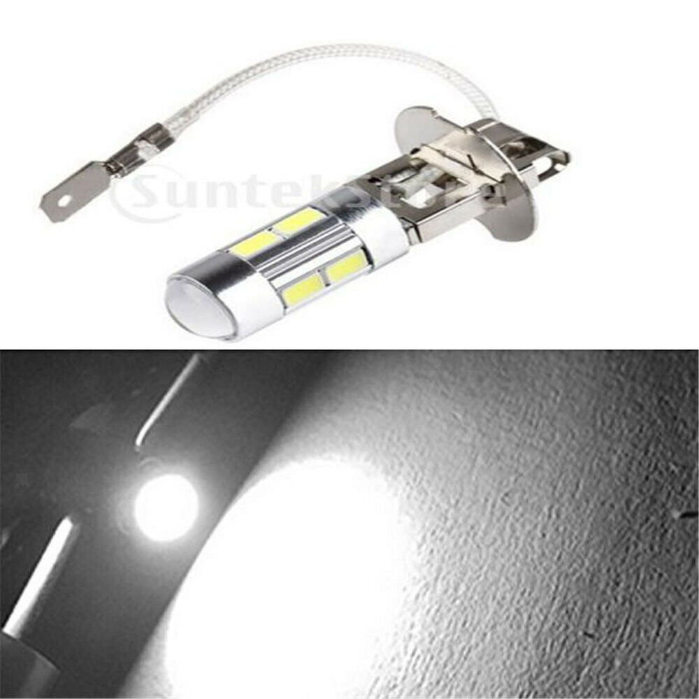 2Pack H3 Fog Light Bulbs LED Ultra Extremely Bright 10 SMD 5630 Xenon White