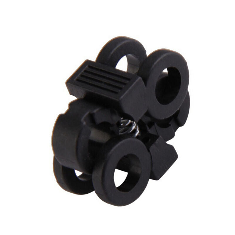 10X Clip Clamp Cord Lock EDC Cross Outdoor Shoelace Buckle Stopper Rope B.l8