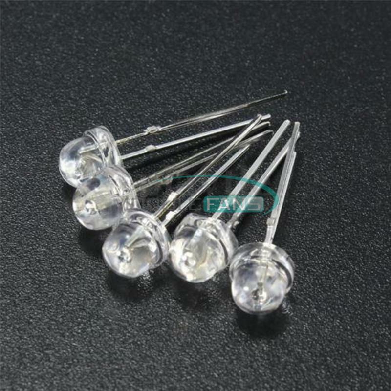 100PCS F5 5mm YELLOW Straw Hat Superbright LED Light LED Lamp MF