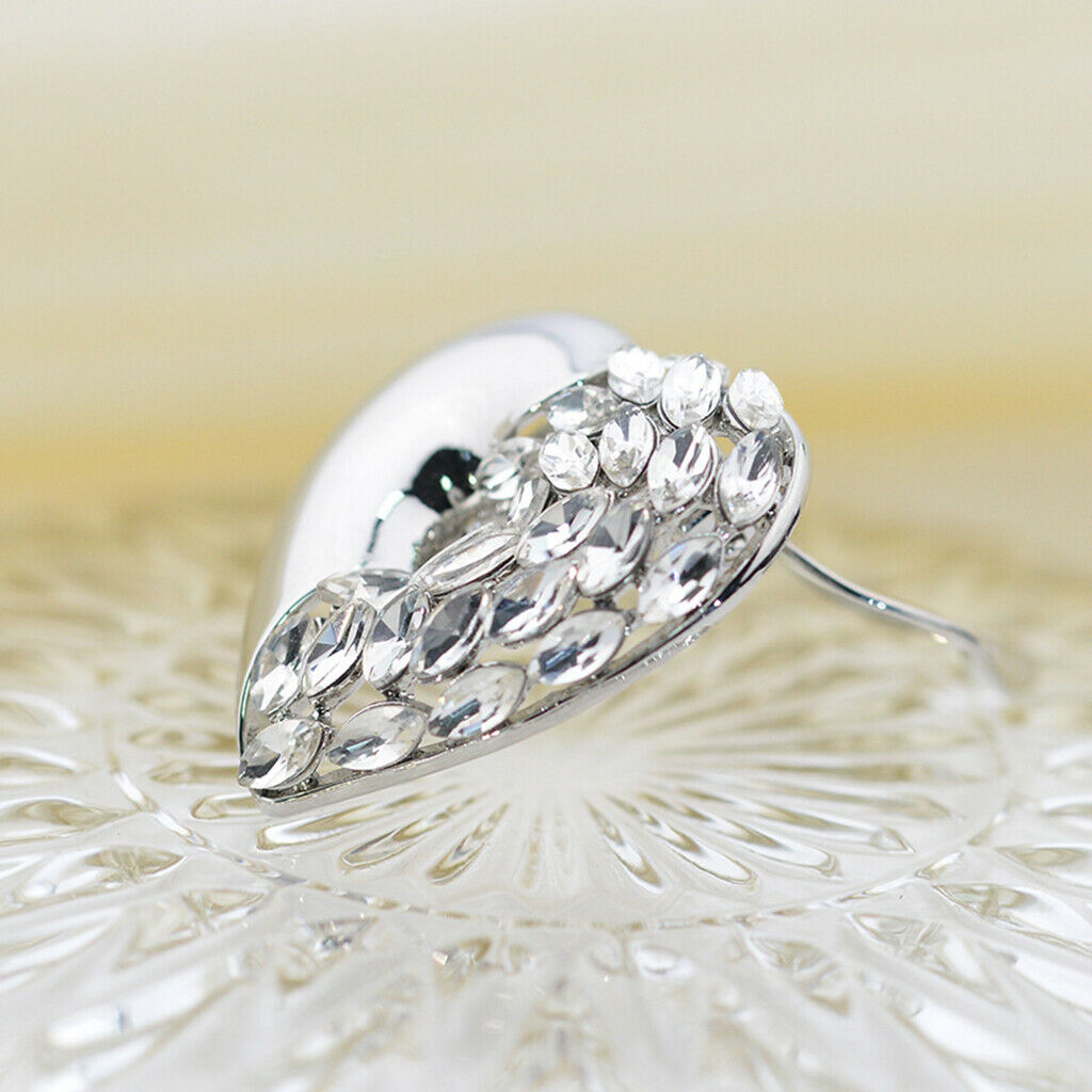 Women Shawl Ring Clip Scarves Fastener Rhinestone Crystal Silk Scarf Buckle