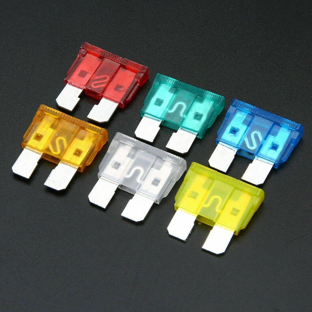 60Pcs Medium Blade Fuses Assorted Kit 1A -40A Car Van Truck Boat 12V 24V Fuse