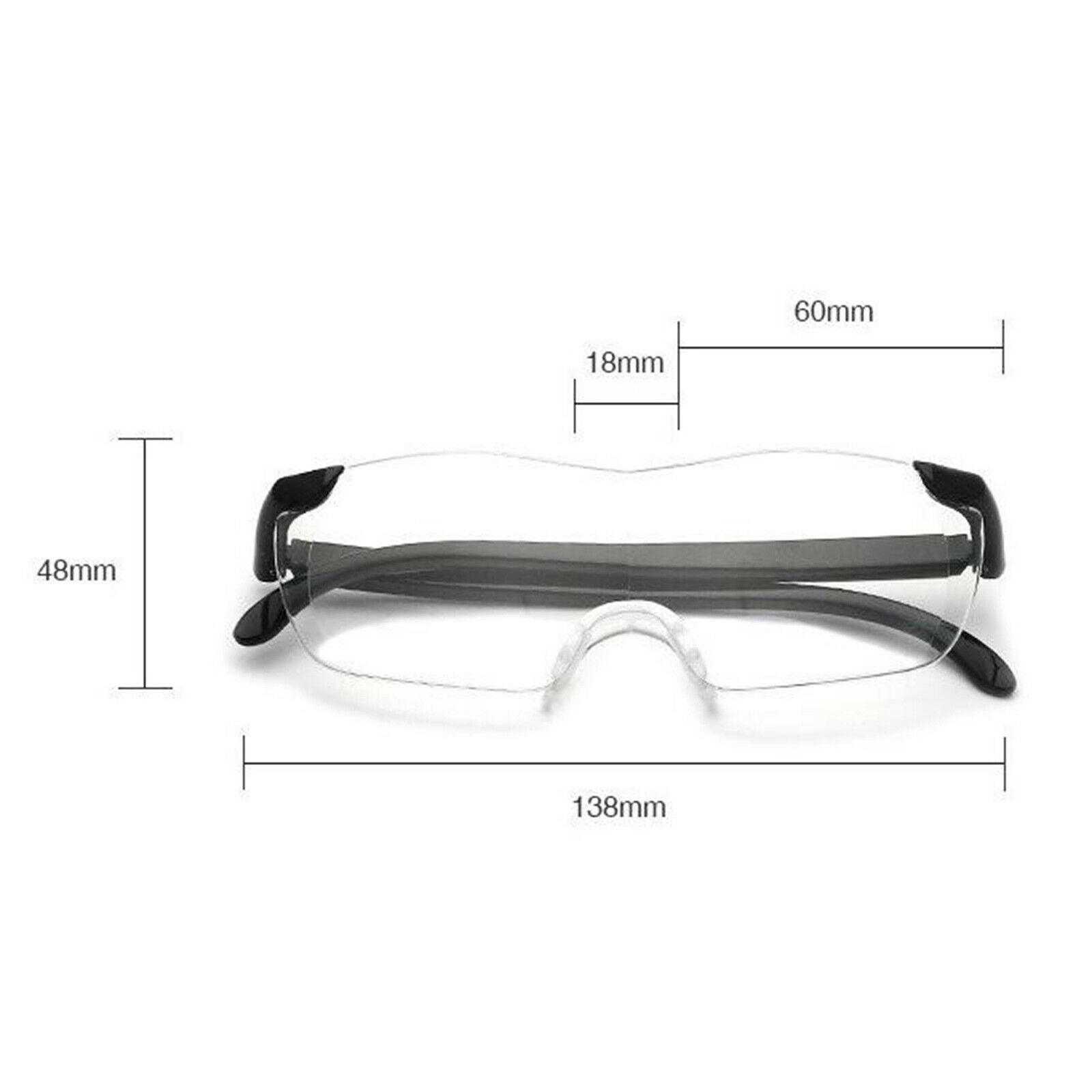 Vision Magnifying Glasses Eyewear 2X Magnifier for Needle DIY Handade Sewing