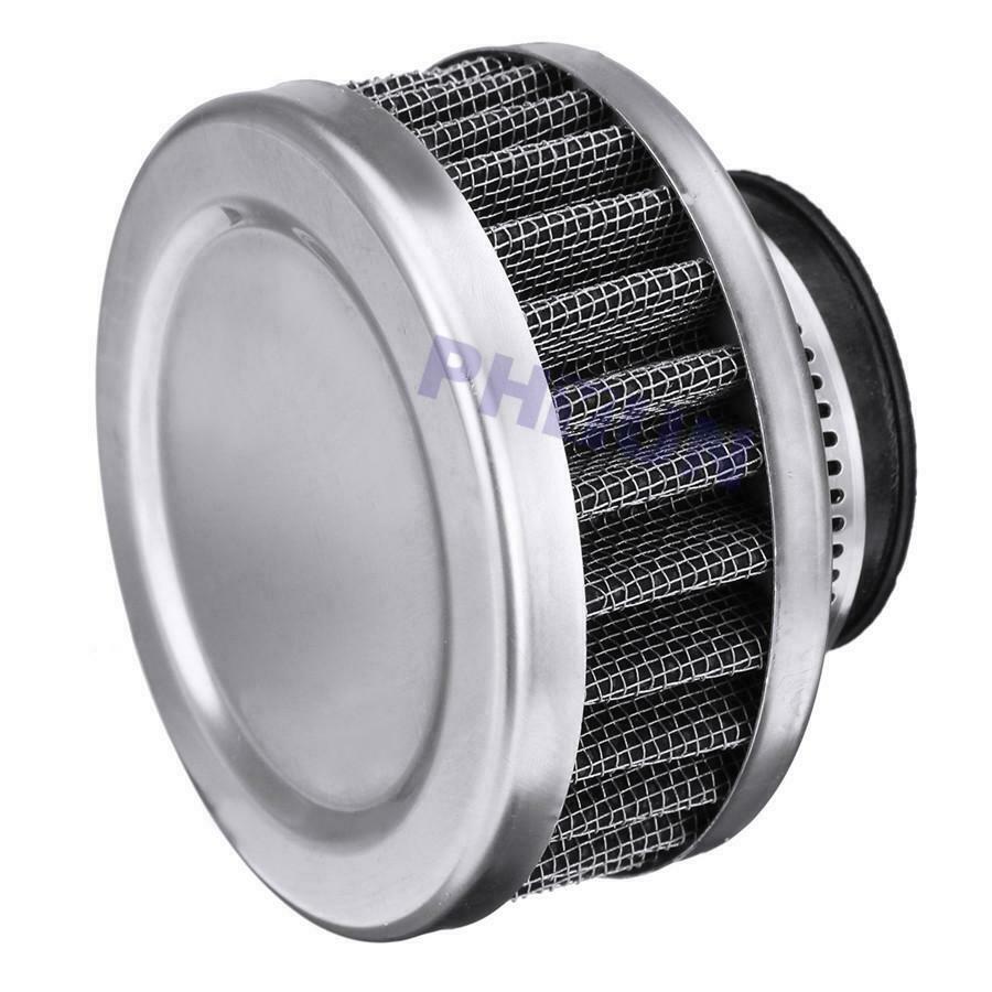 1 Sets 74mm Length Stainless Steel & Rubber Motorcycle Scooter Air Intake Filter