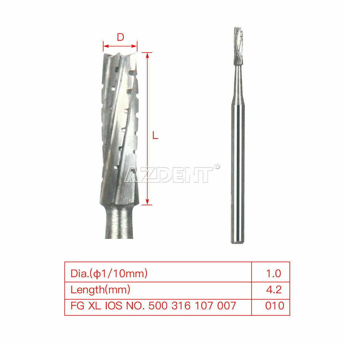 20boxes Dental FGOS Surgical Carbide Burs Length 25mm FG-557XL 6PCS/Box