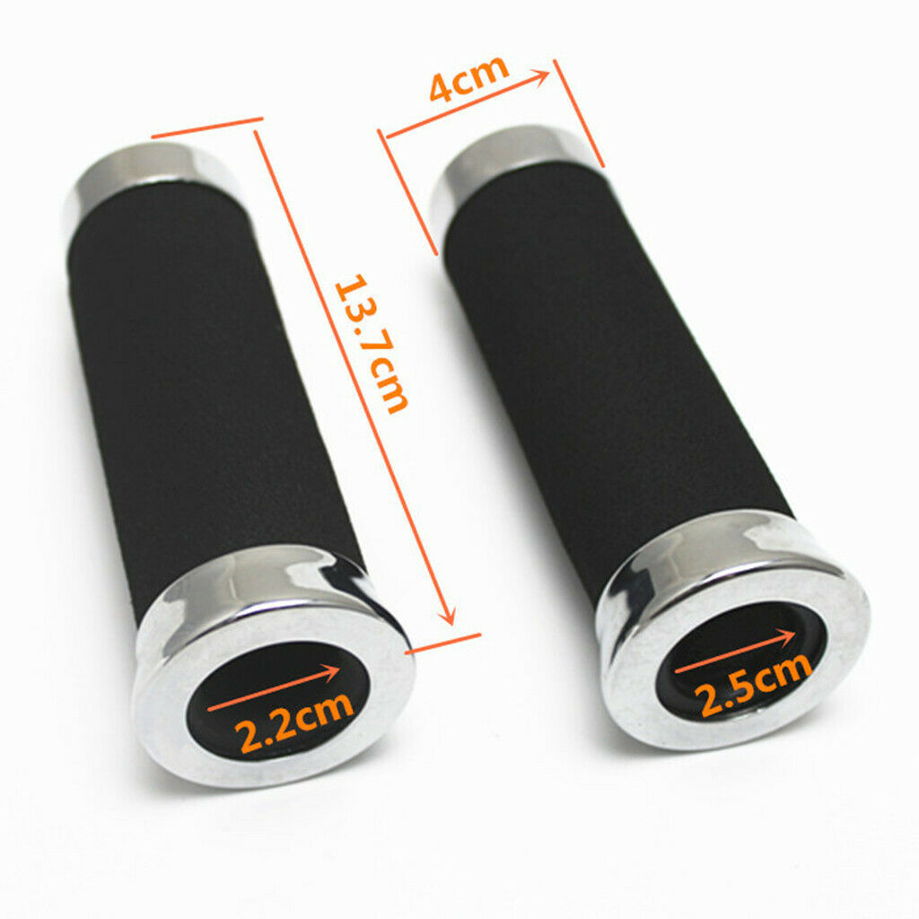 2pcs Black Replacement Handle Grips for 22mm 7/8 '' Motorcycle Repair
