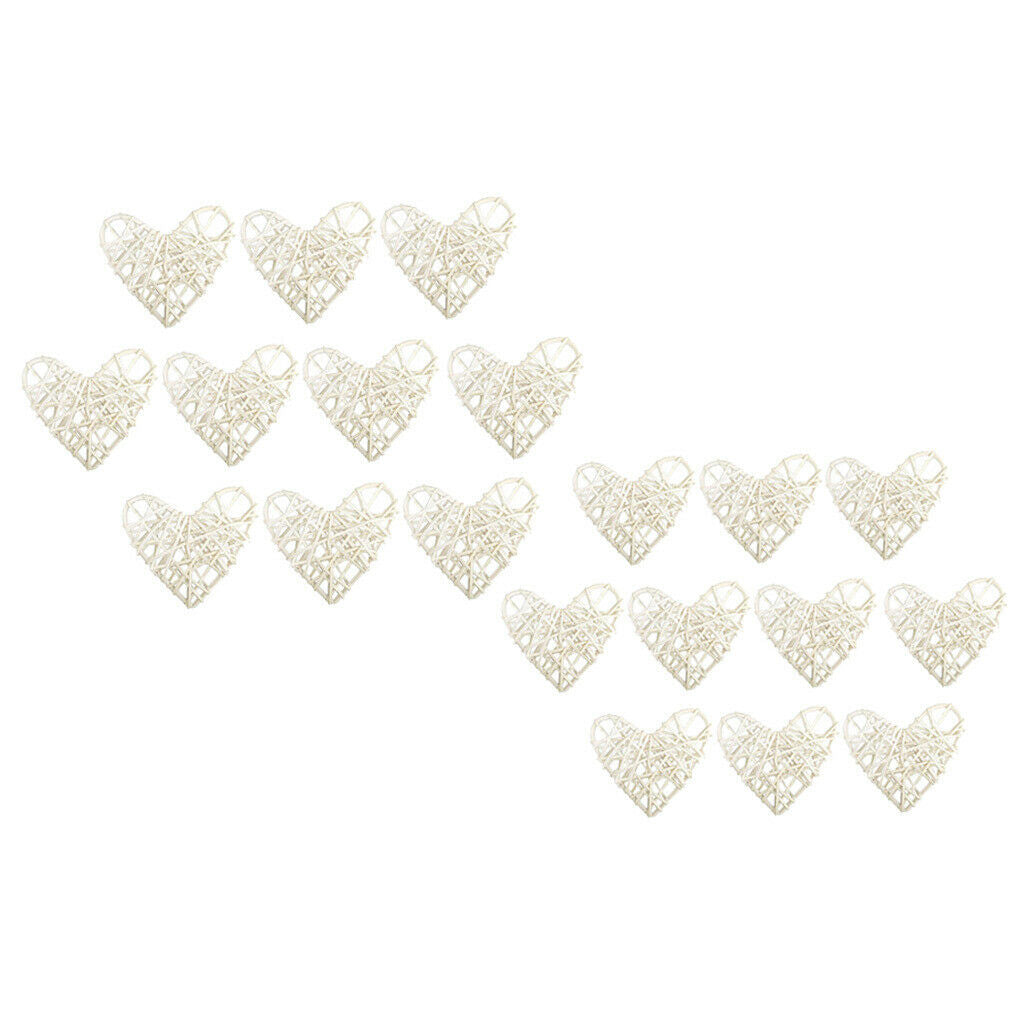 20 Pcs Heart Rattan Balls Rattan Balls Decorative Balls Rattan Ball Wedding