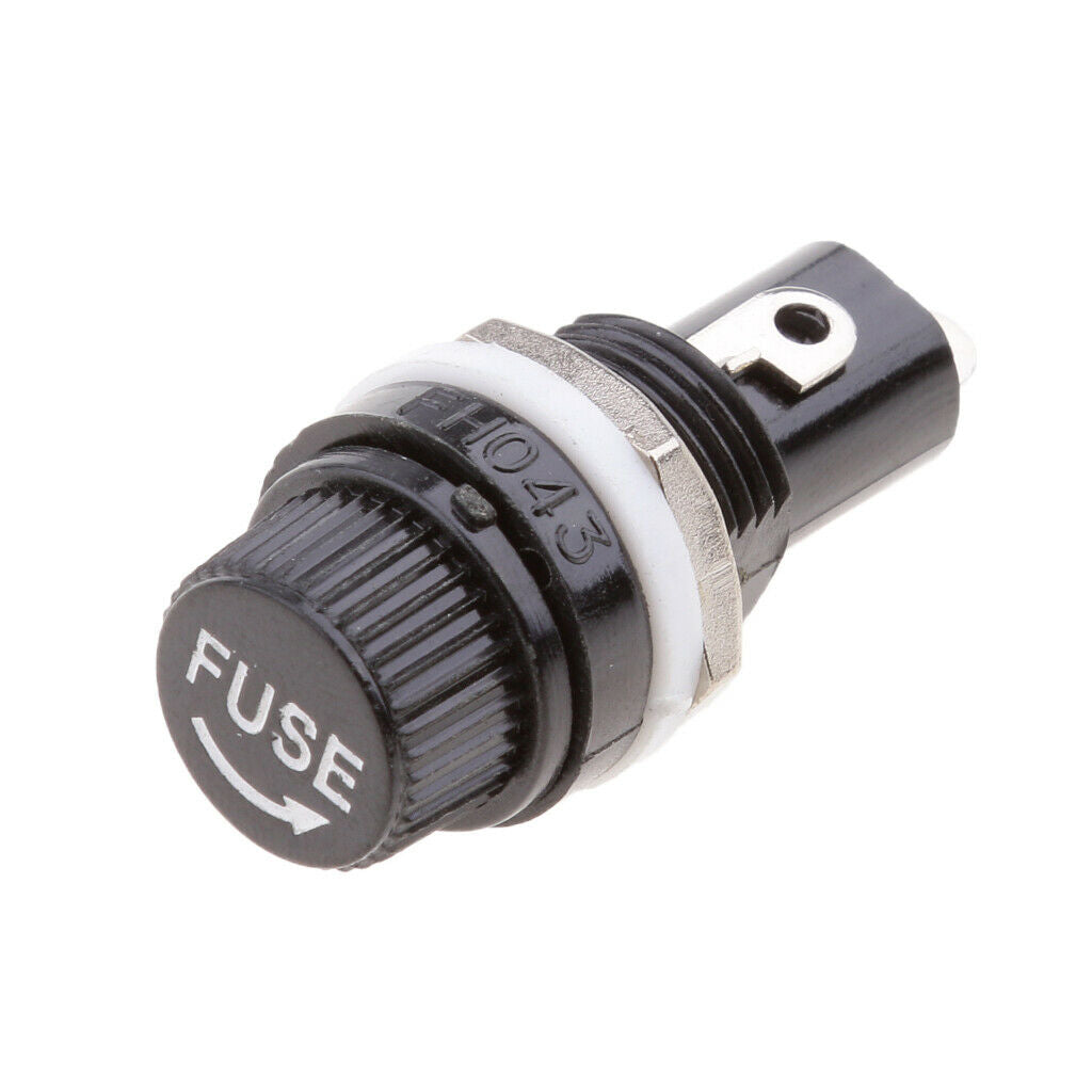 5pcs Electronic Parts Fuse Holder Case Housing for 5X20mm Fuses Plastic